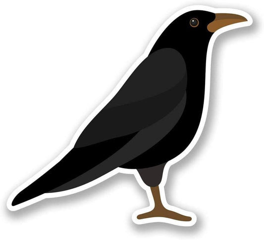 Raven Crow Blackbird Vinyl Decal Sticker for Car, Truck, Window, Bumper