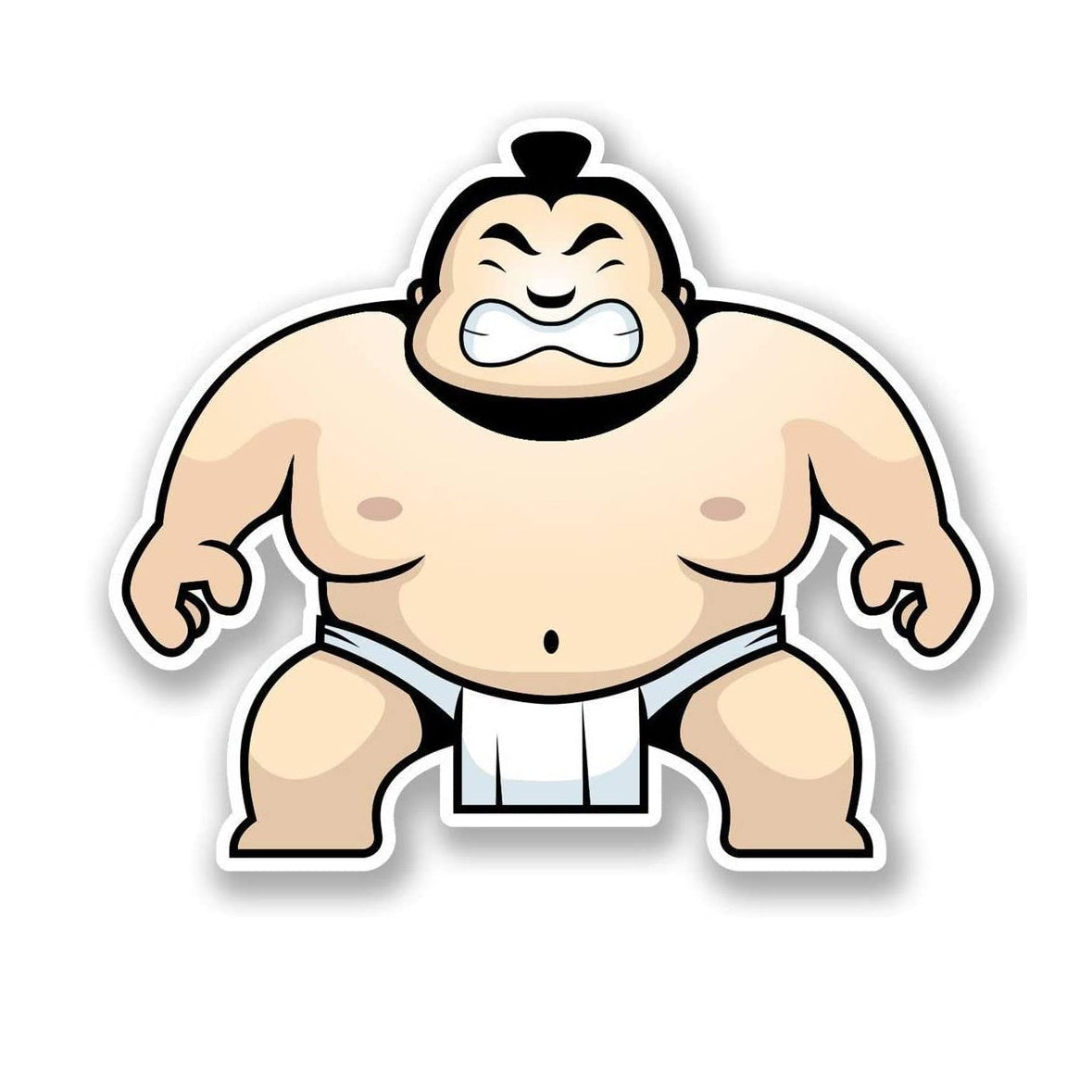 Sumo Wrestler Funny Vinyl Decal Sticker for Car, Truck, Window, Bumper
