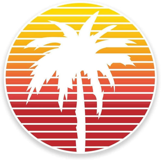 Palm Tree Vinyl Decal Sticker for Car, Truck, Window, Bumper