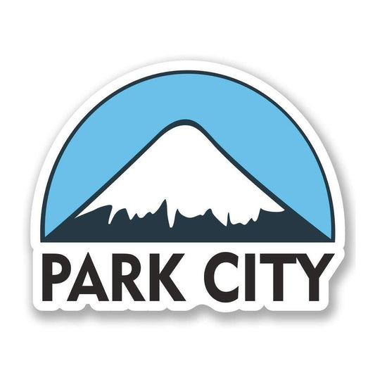 Park City USA Ski Snowboard Vinyl Decal Sticker for Car, Truck, Window, Bumper