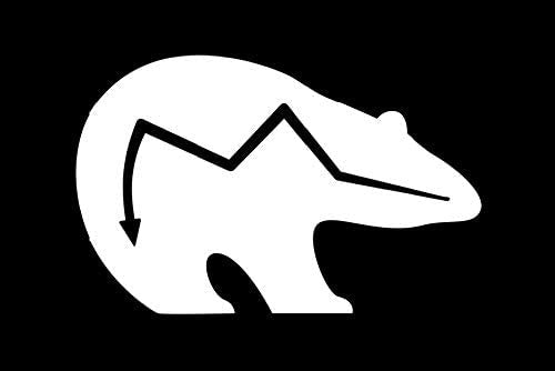 Native American Bear Funny Vinyl Decal Sticker for Car, Truck, Window, Bumper White