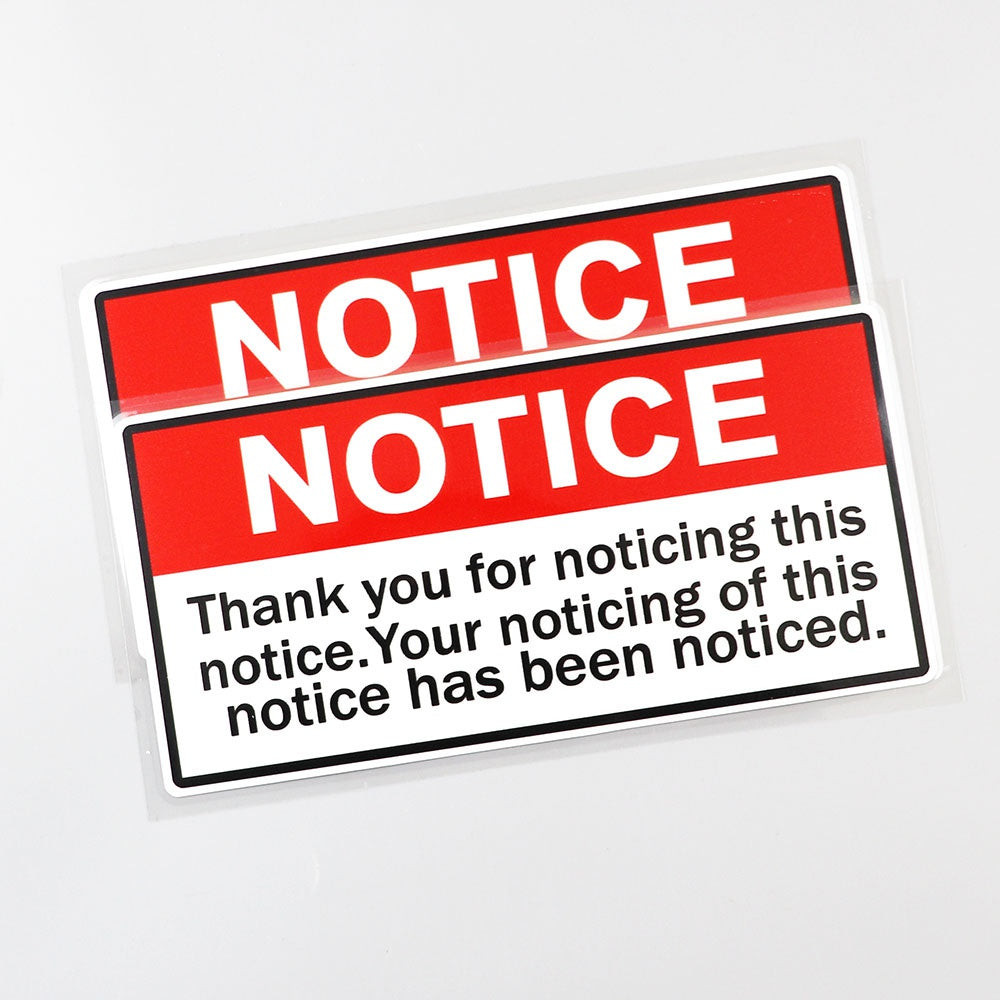 Warning Joke Tools Notice Funny Vinyl Decal Sticker for Car, Truck, Window, Bumper 2Pcs