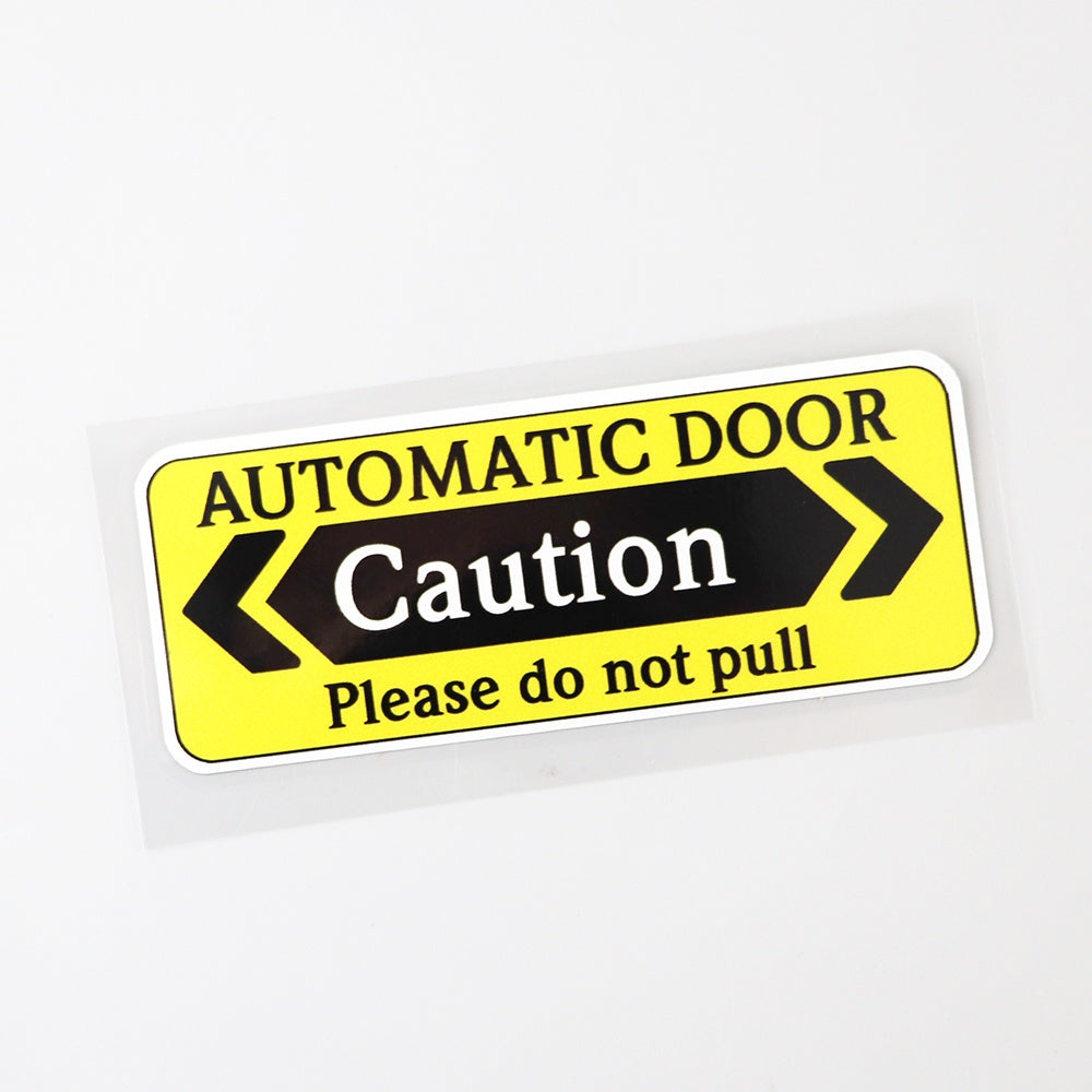 Warning Automatic Door Caution Work Vinyl Decal Sticker for Car, Truck, Window, Bumper 2Pcs