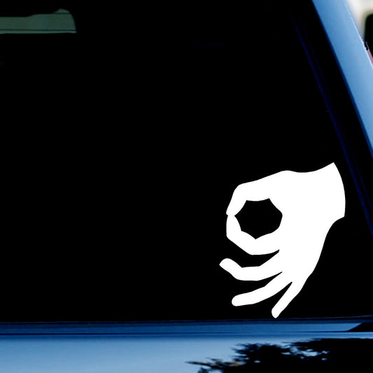 Made You Look OK Decal Sticker for Car, Truck, Window, Bumper White