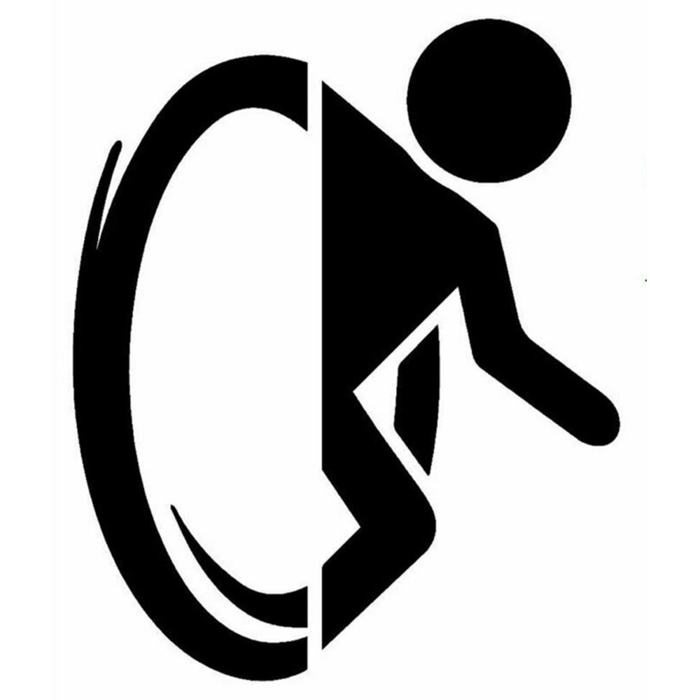 Portal Vinyl Sticker Decal for Car Truck Window Bumper Black