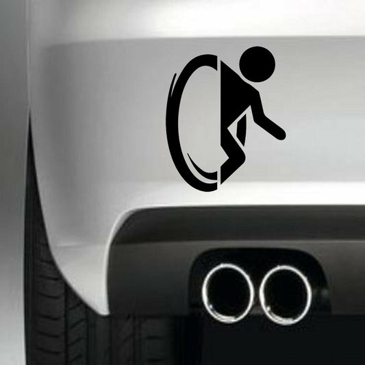 Portal Vinyl Sticker Decal for Car Truck Window Bumper Black