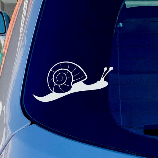 Lovely Snail Vinyl Sticker Decal for Car Truck Window Bumper White