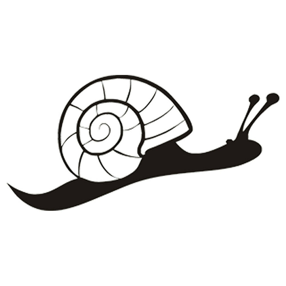Lovely Snail Vinyl Sticker Decal for Car Truck Window Bumper Black