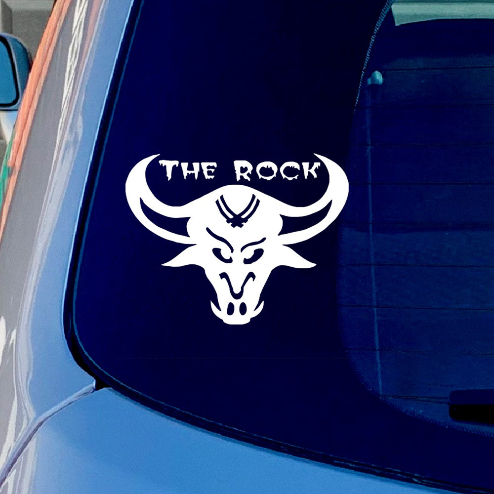 The Rock Animal Vinyl Sticker Decal for Car Truck Window Bumper Whtie