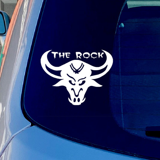 The Rock Animal Vinyl Sticker Decal for Car Truck Window Bumper Whtie