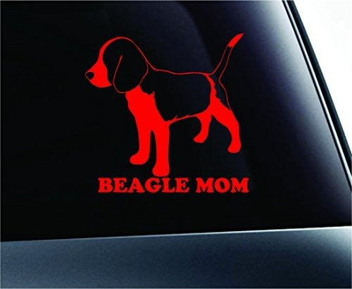 High-quality Beagle Mom Dog Symbol Decal Funny Car Truck Sticker Window