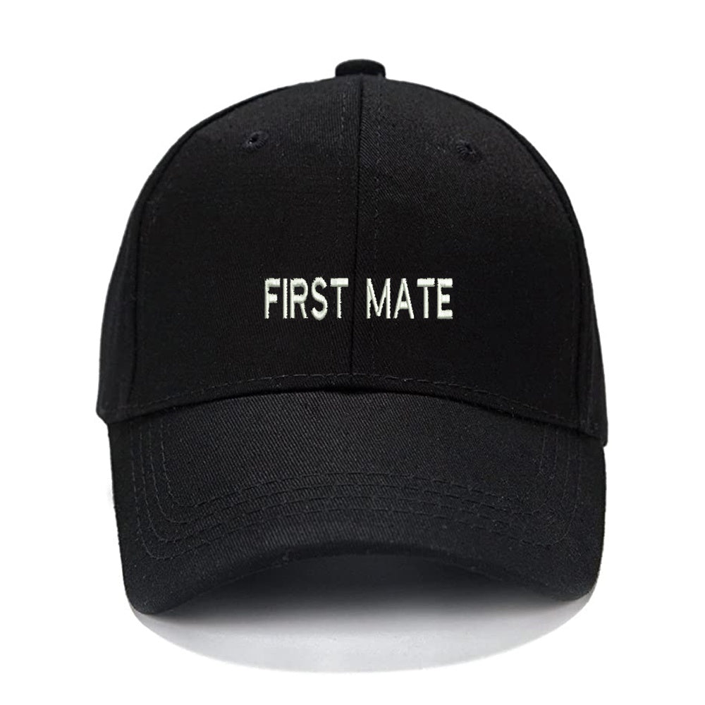 FIRST MATE Boating Hat Men Women Unisex Baseball Cap Classic Low Profile Adjustable Strapback Baseball Cap Dad-Hat