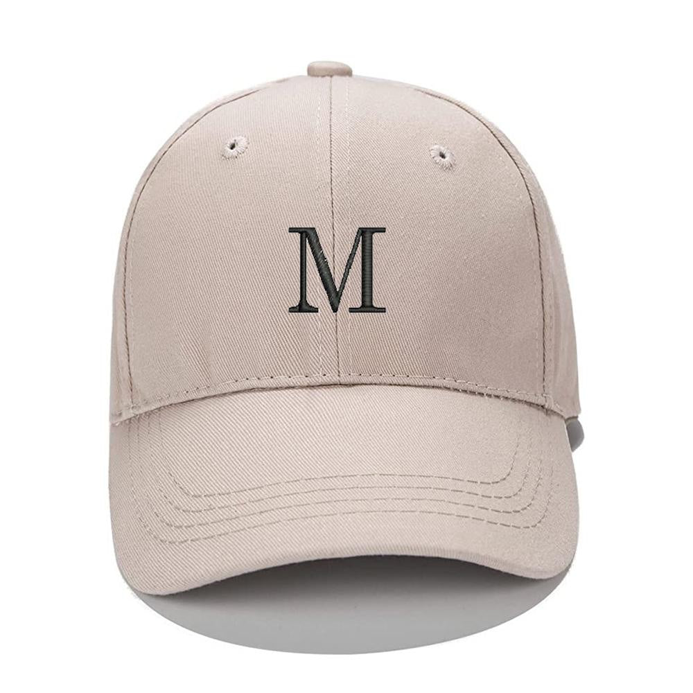 Lucky Letters M Men Women Unisex Baseball Cap Classic Low Profile Adjustable Strapback Baseball Cap Dad-Hat