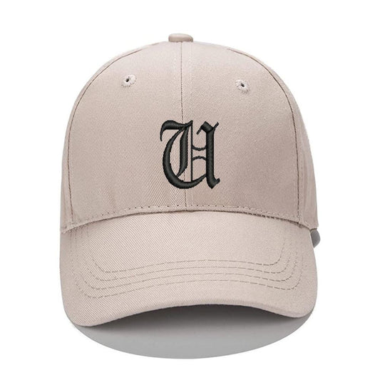 Lucky Old English Letters U Men Women Unisex Baseball Cap Classic Low Profile Adjustable Strapback Baseball Cap Dad-Hat