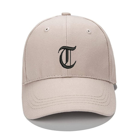 Lucky Old English Letters T Men Women Unisex Baseball Cap Classic Low Profile Adjustable Strapback Baseball Cap Dad-Hat