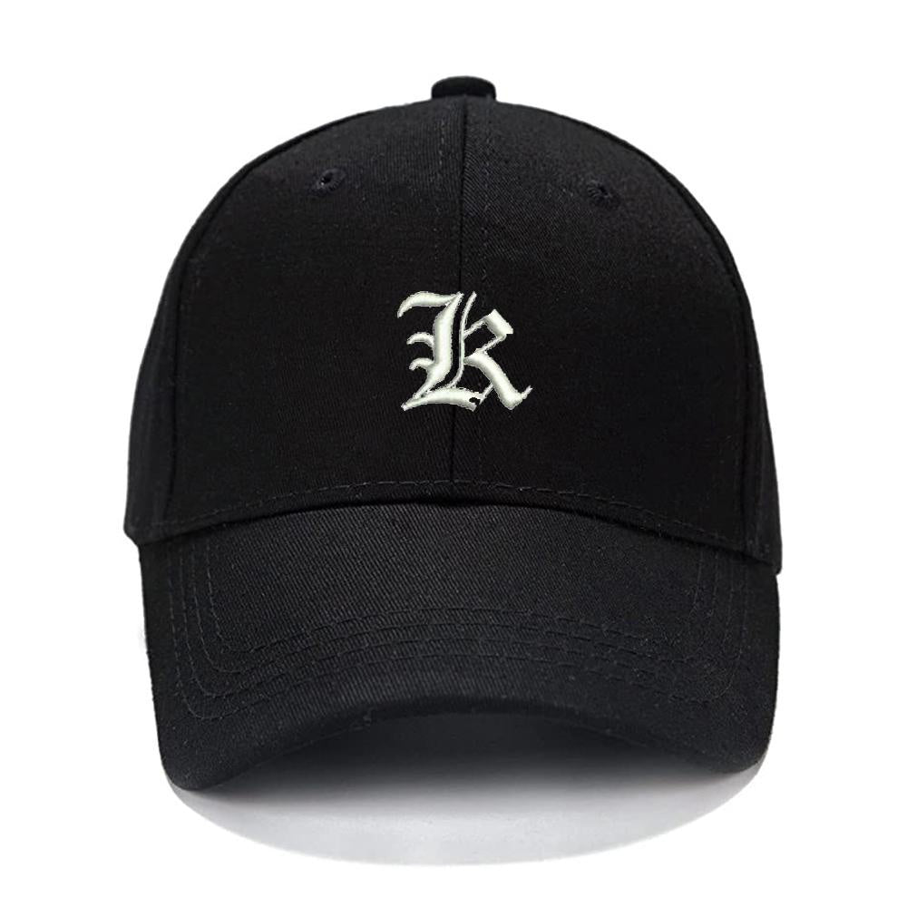 Lucky Old English Letters K Men Women Unisex Baseball Cap Classic Low Profile Adjustable Strapback Baseball Cap Dad-Hat