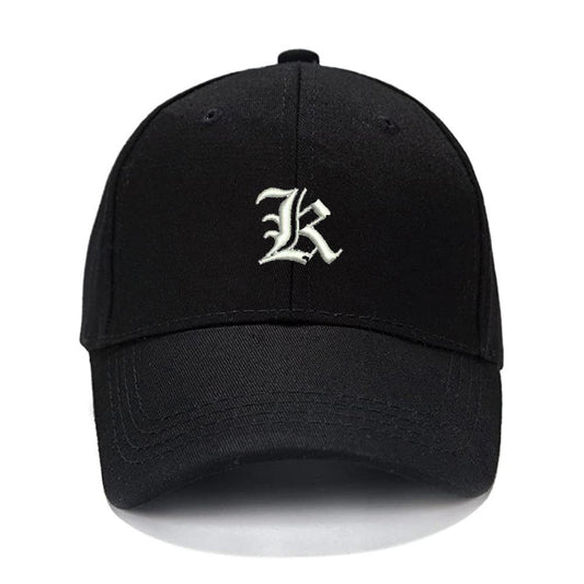 Lucky Old English Letters K Men Women Unisex Baseball Cap Classic Low Profile Adjustable Strapback Baseball Cap Dad-Hat