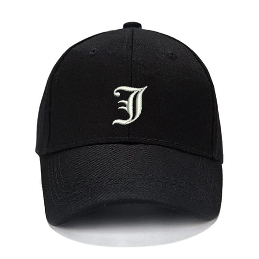 Lucky Old English Letters J Men Women Unisex Baseball Cap Classic Low Profile Adjustable Strapback Baseball Cap Dad-Hat