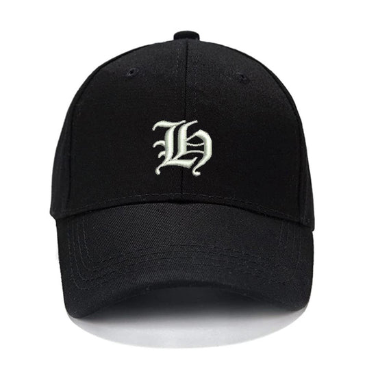 Lucky Old English Letters H Men Women Unisex Baseball Cap Classic Low Profile Adjustable Strapback Baseball Cap Dad-Hat