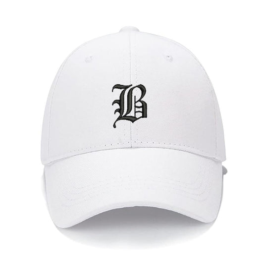 Lucky Old English Letters B Men Women Unisex Baseball Cap Classic Low Profile Adjustable Strapback Baseball Cap Dad-Hat