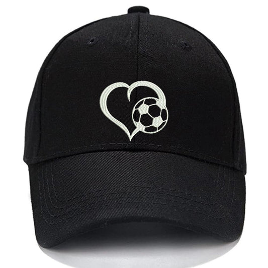 Love Football Men Women Unisex Baseball Cap Classic Low Profile Adjustable Strapback Baseball Cap Dad-Hat
