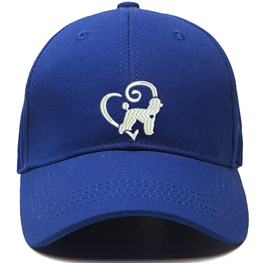 I Love Dog Men Women Unisex Baseball Cap Classic Low Profile Adjustable Strapback Baseball Cap Dad-Hat