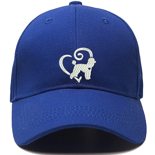 I Love Dog Men Women Unisex Baseball Cap Classic Low Profile Adjustable Strapback Baseball Cap Dad-Hat