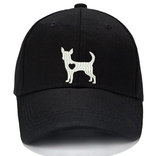 I Love Chihuahua Men Women Unisex Baseball Cap Classic Low Profile Adjustable Strapback Baseball Cap Dad-Hat