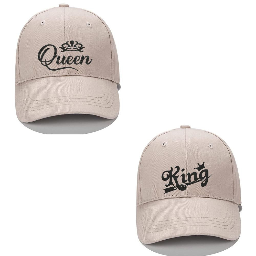 King Queen Men Women Unisex Baseball Cap Classic Low Profile Adjustable Strapback Baseball Cap Dad-Hat