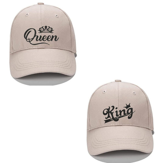King Queen Men Women Unisex Baseball Cap Classic Low Profile Adjustable Strapback Baseball Cap Dad-Hat
