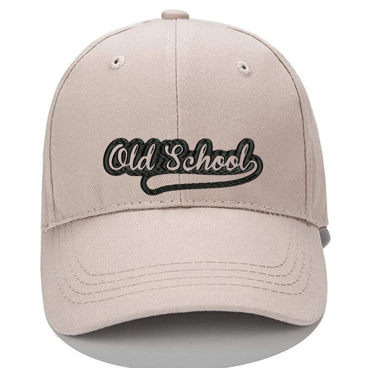 Old School Men Women Unisex Baseball Cap Classic Low Profile Adjustable Strapback Baseball Cap Dad-Hat