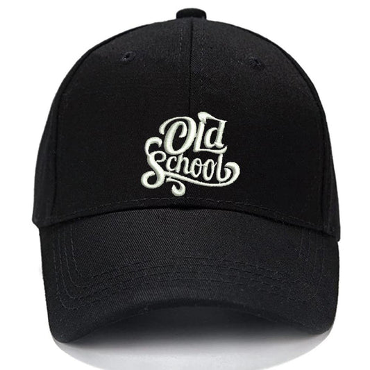 Old School Men Women Unisex Baseball Cap Classic Low Profile Adjustable Strapback Baseball Cap Dad-Hat