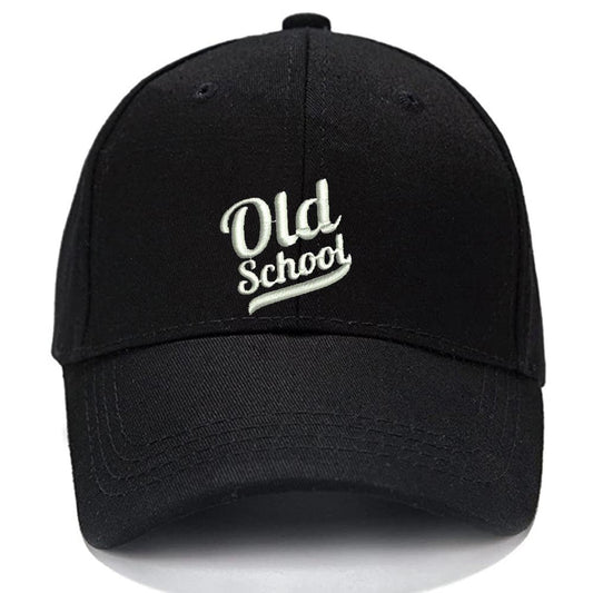 Old School 2 Men Women Unisex Baseball Cap Classic Low Profile Adjustable Strapback Baseball Cap Dad-Hat
