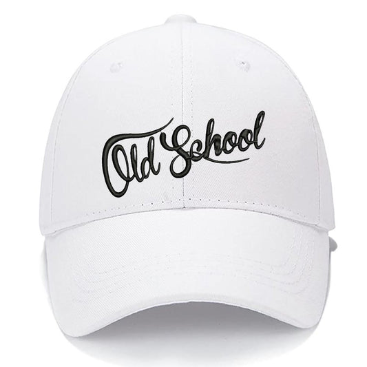 Old School Men Women Unisex Baseball Cap Classic Low Profile Adjustable Strapback Baseball Cap Dad-Hat