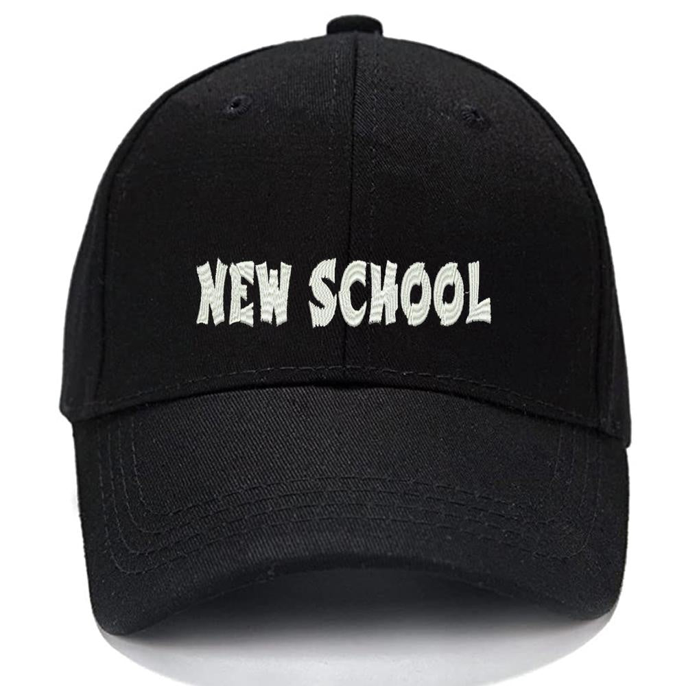New School 4 Men Women Unisex Baseball Cap Classic Low Profile Adjustable Strapback Baseball Cap Dad-Hat