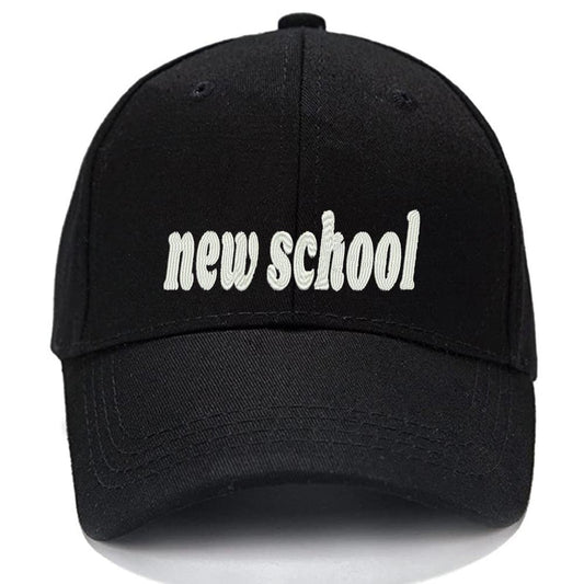 New School 3 Men Women Unisex Baseball Cap Classic Low Profile Adjustable Strapback Baseball Cap Dad-Hat