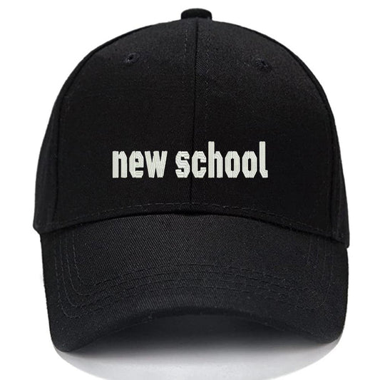 New School 2 Men Women Unisex Baseball Cap Classic Low Profile Adjustable Strapback Baseball Cap Dad-Hat