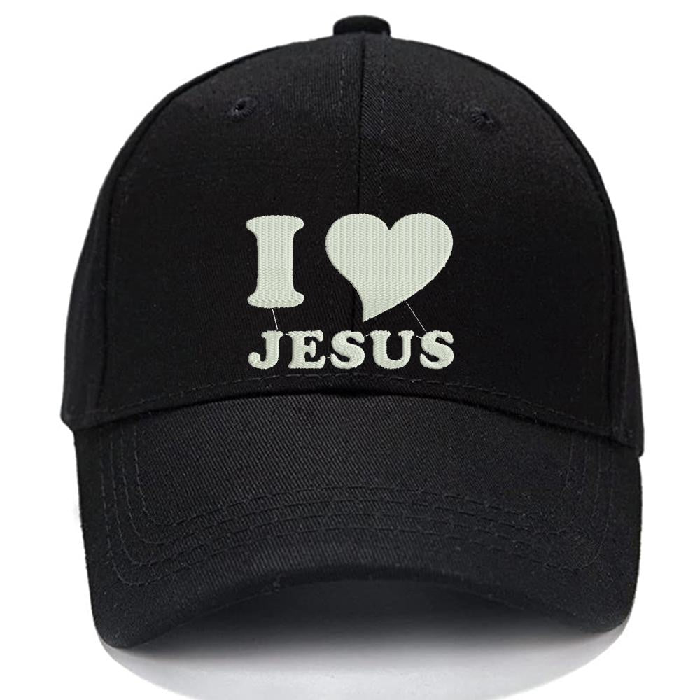 Love Jesus Men Women Unisex Baseball Cap Classic Low Profile Adjustable Strapback Baseball Cap Dad-Hat