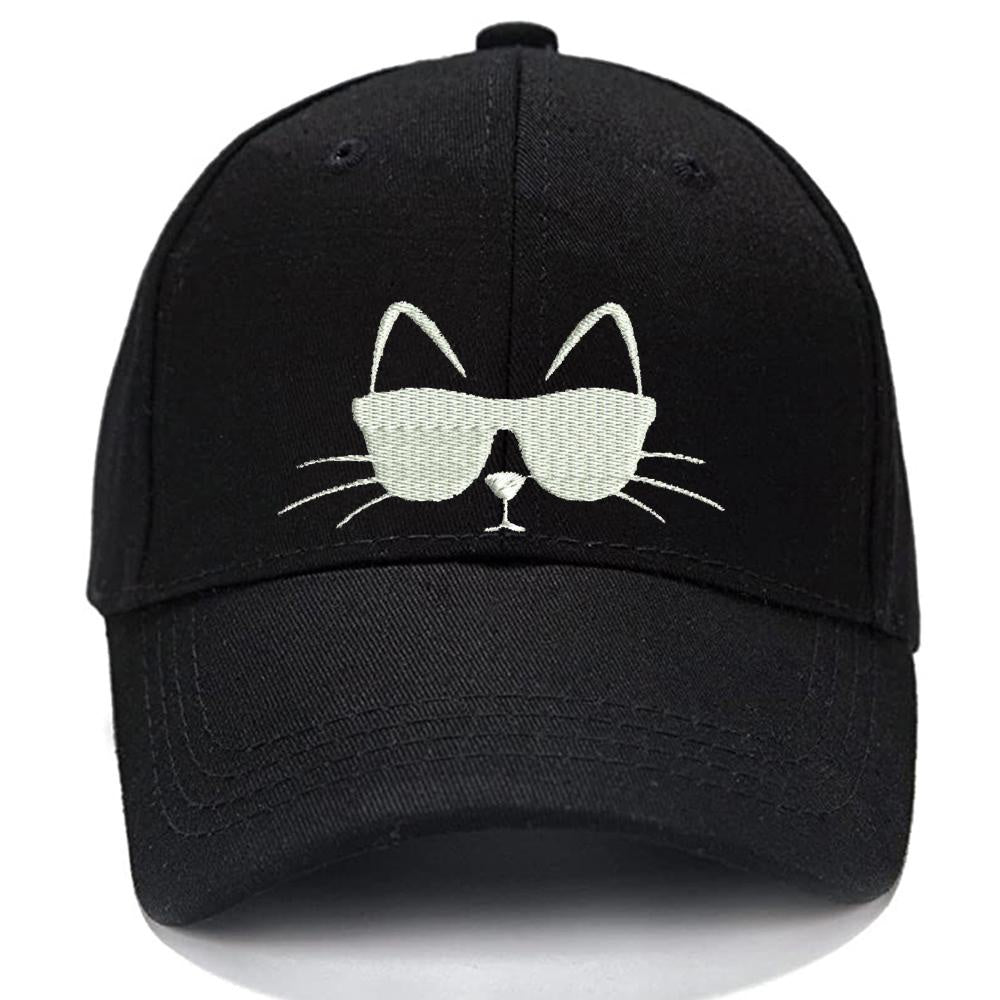 Cat Men Women Unisex Baseball Cap Classic Low Profile Adjustable Strapback Baseball Cap Dad-Hat