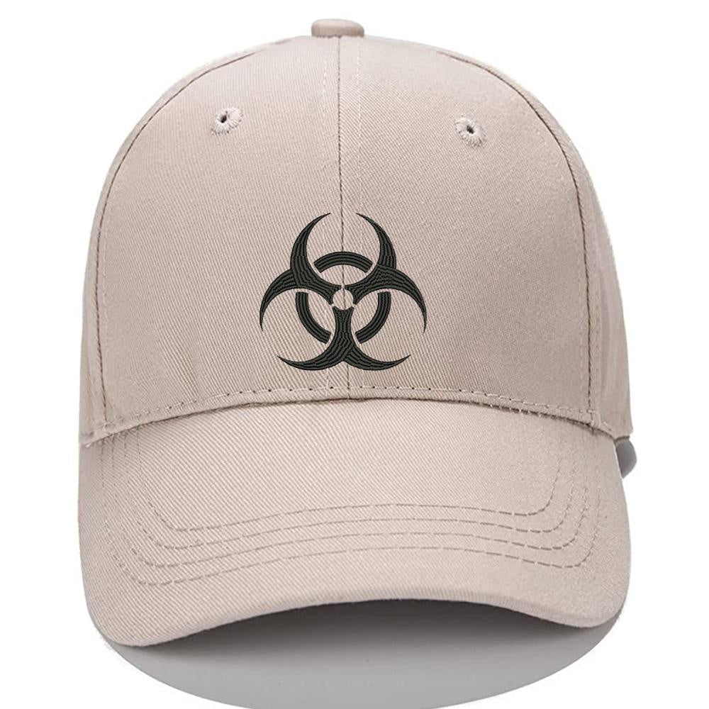 Radioactive biohazard symbol logo Men Women Unisex Baseball Cap Classic Low Profile Adjustable Strapback Baseball Cap Dad-Hat