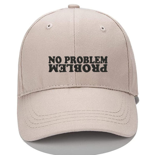No problem problem Men Women Unisex Baseball Cap Classic Low Profile Adjustable Strapback Baseball Cap Dad-Hat