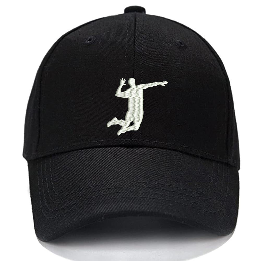 Volleyball guy hit Men Women Unisex Baseball Cap Classic Low Profile Adjustable Strapback Baseball Cap Dad-Hat