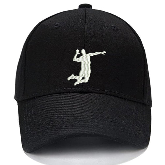 Volleyball guy hit Men Women Unisex Baseball Cap Classic Low Profile Adjustable Strapback Baseball Cap Dad-Hat