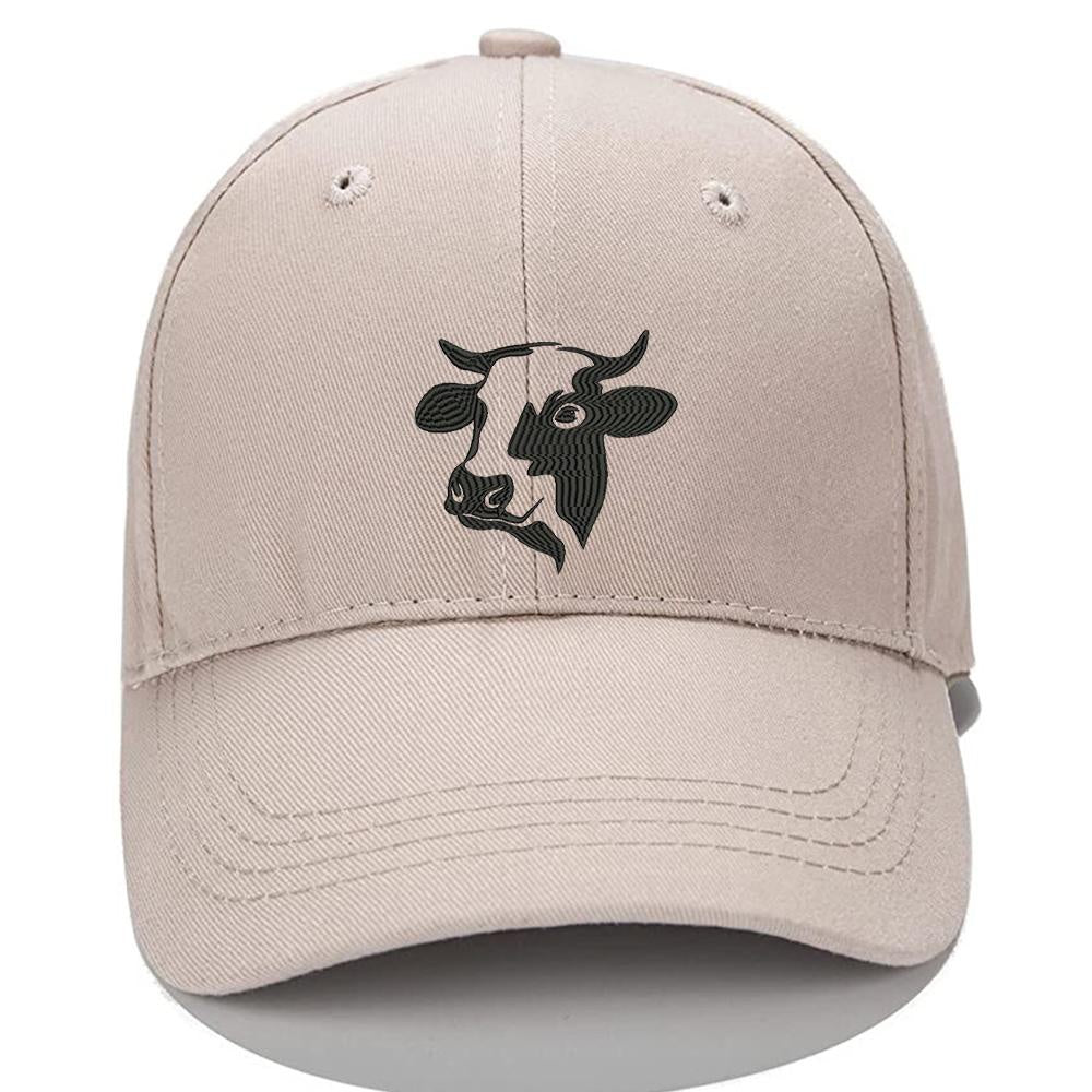 Cow Men Women Unisex Baseball Cap Classic Low Profile Adjustable Strapback Baseball Cap Dad-Hat