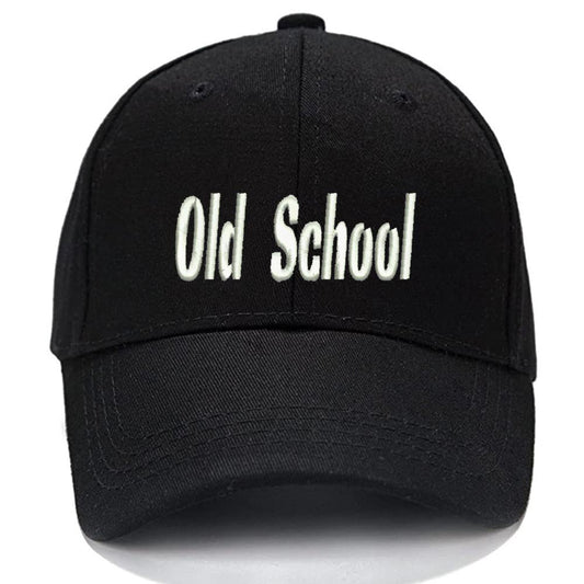 Old School Men Women Unisex Baseball Cap Classic Low Profile Adjustable Strapback Baseball Cap Dad-Hat