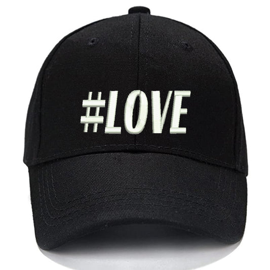Love Men Women Unisex Baseball Cap Classic Low Profile Adjustable Strapback Baseball Cap Dad-Hat