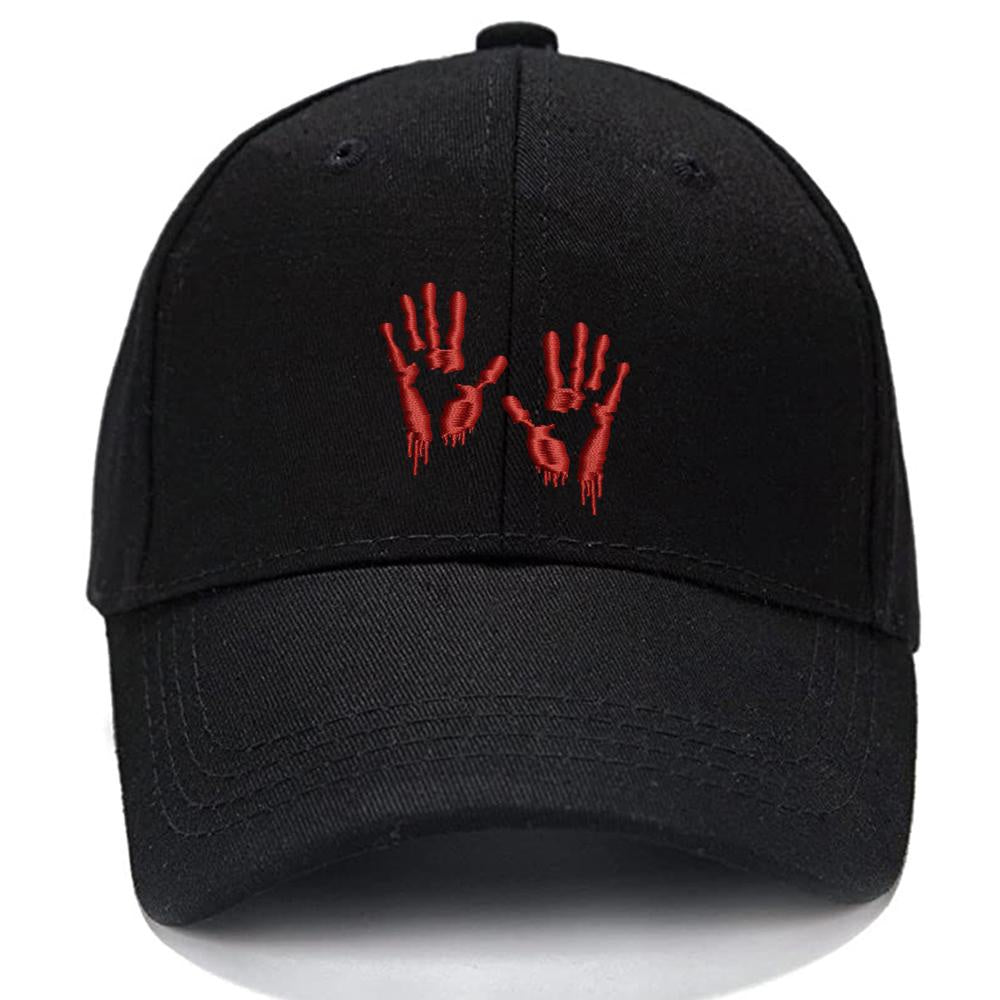 Bloody zombie hand print Men Women Unisex Baseball Cap Classic Low Profile Adjustable Strapback Baseball Cap Dad-Hat