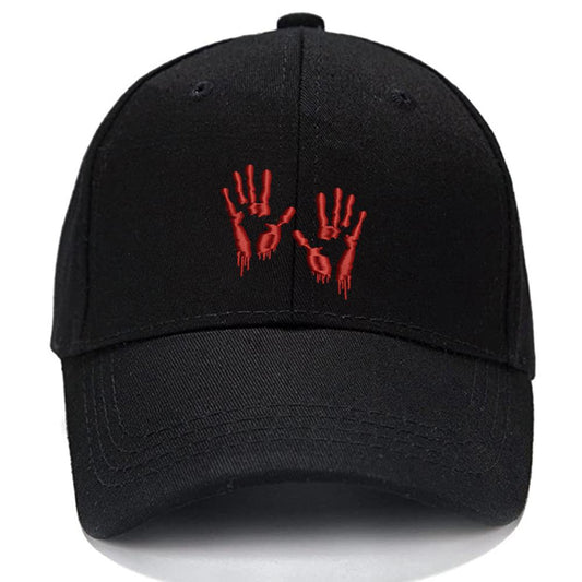 Bloody zombie hand print Men Women Unisex Baseball Cap Classic Low Profile Adjustable Strapback Baseball Cap Dad-Hat