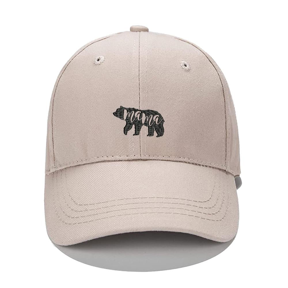 Mama Bear Men Women Unisex Baseball Cap Classic Low Profile Adjustable Strapback Baseball Cap Dad-Hat