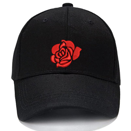 Red Petal flower Men Women Unisex Baseball Cap Classic Low Profile Adjustable Strapback Baseball Cap Dad-Hat